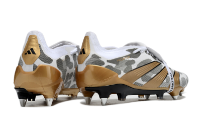Adidas Predator Elite Foldover Tongue SG Football Boots - White/Black/Gold