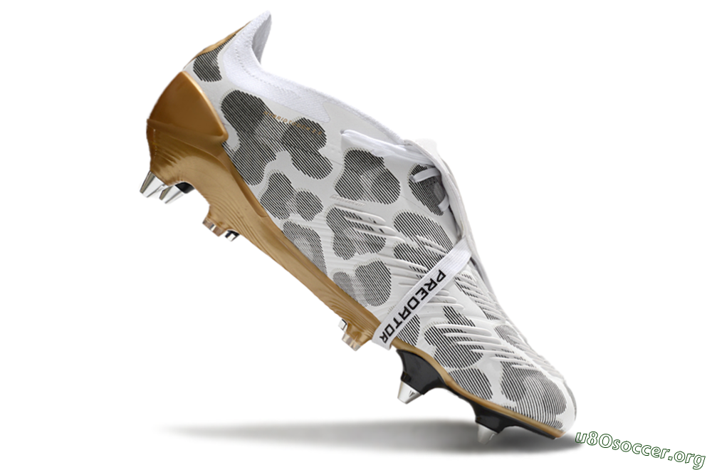 Adidas Predator Elite Foldover Tongue SG Football Boots - White/Black/Gold 4