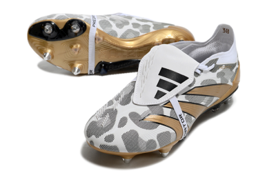 Adidas Predator Elite Foldover Tongue SG Football Boots - White/Black/Gold