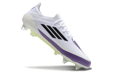 Messi x Adidas F50 Elite SG Football Boots - White/Black/Purple