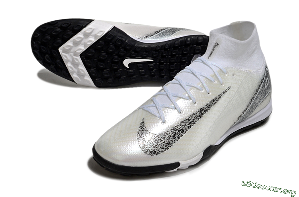 Nike Air Zoom Mercurial Superfly 10 Elite TF Football Shoes - Beige/Black/White 0