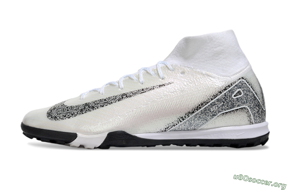 Nike Air Zoom Mercurial Superfly 10 Elite TF Football Shoes - Beige/Black/White 3