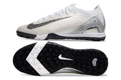 Nike Air Zoom Mercurial Vapor 16 Elite TF Football Shoes - Beige/Black/White