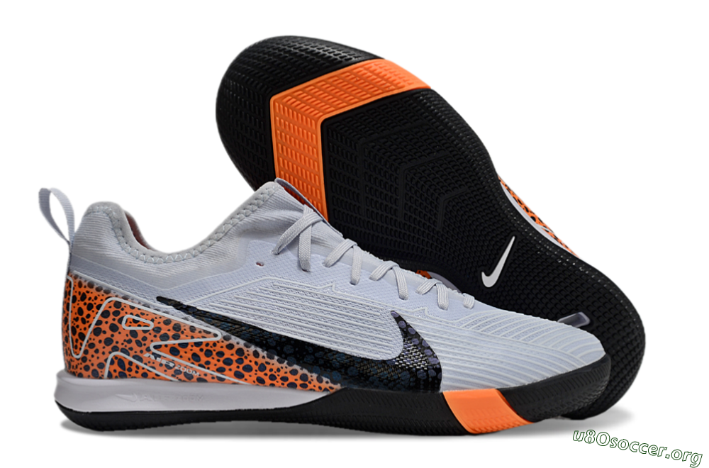Nike Air Zoom Mercurial Vapor 16 Pro IC Football Shoes - Grey/Black/Leopard 2