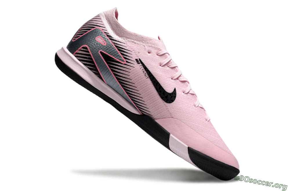 Nike Air Zoom Mercurial Vapor 16 Elite IC Football Shoes - Pink/Black/Silver 4
