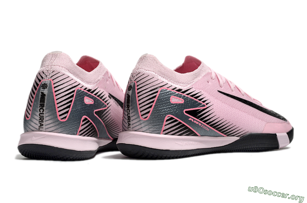 Nike Air Zoom Mercurial Vapor 16 Elite IC Football Shoes - Pink/Black/Silver 6