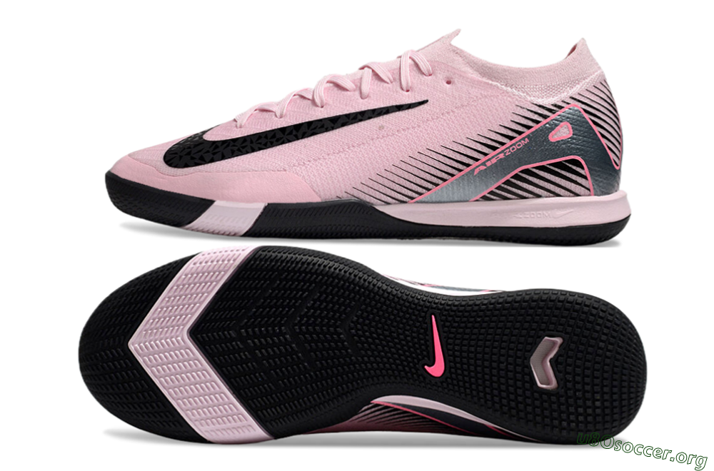 Nike Air Zoom Mercurial Vapor 16 Elite IC Football Shoes - Pink/Black/Silver 1