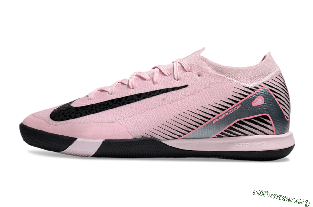 Nike Air Zoom Mercurial Vapor 16 Elite IC Football Shoes - Pink/Black/Silver 3