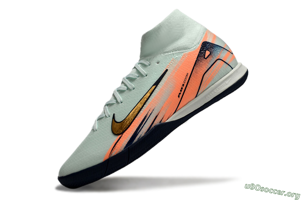 Nike Air Zoom Mercurial Superfly 10 Elite IC Football Shoes - Jade/Gold/Red 5