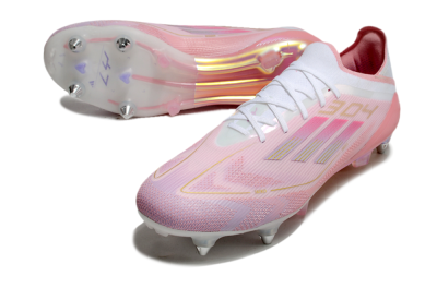 Adidas F50 304 Elite SG Football Boots - Pink/White/Gold