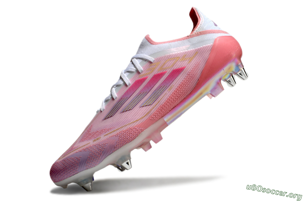 Adidas F50 304 Elite SG Football Boots - Pink/White/Gold 5