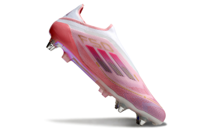 Adidas F50 304 Elite Laceless SG Football Boots - Pink/White/Gold