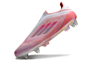 Adidas F50 304 Elite Laceless SG Football Boots - Pink/White/Gold