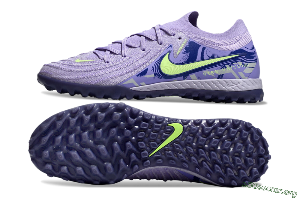 Nike Phantom GX 2 Elite TF Football Shoes - Purple/Yellow/White 1