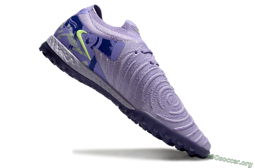 Nike Phantom GX 2 Elite TF Football Shoes - Purple/Yellow/White 4