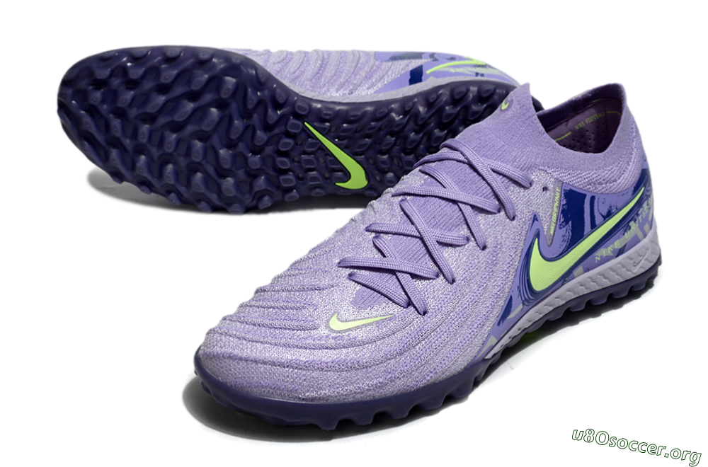 Nike Phantom GX 2 Elite TF Football Shoes - Purple/Yellow/White 0