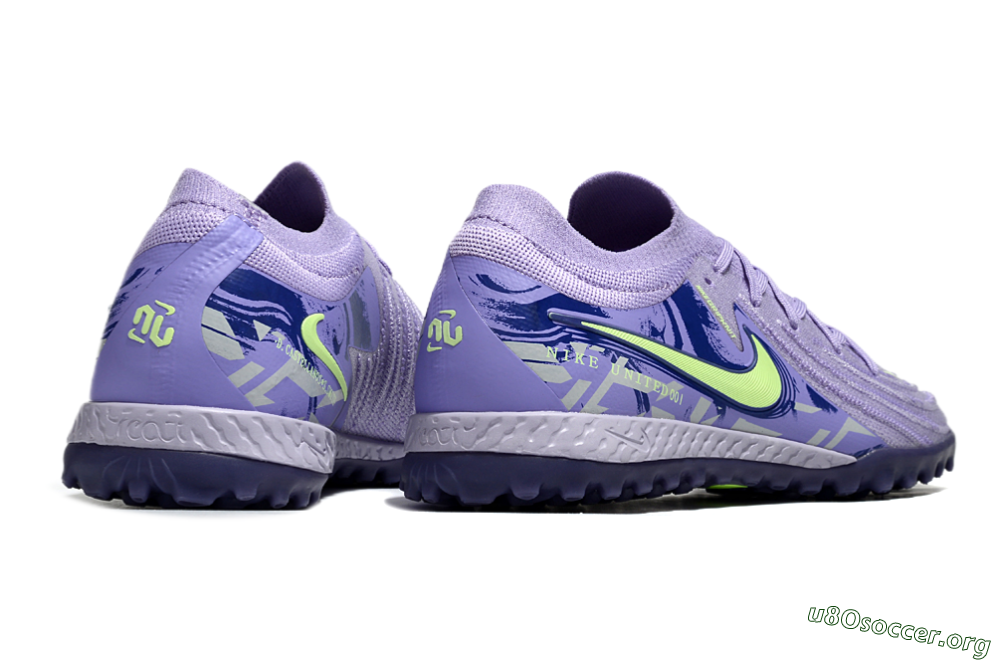 Nike Phantom GX 2 Elite TF Football Shoes - Purple/Yellow/White 6