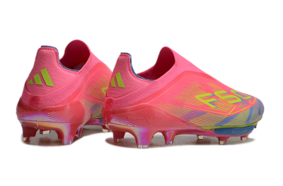 didas F50+ Elite Lightstrike Pro Laceless FG Football Boots - Red/Yellow/Blue