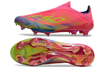 didas F50+ Elite Lightstrike Pro Laceless FG Football Boots - Red/Yellow/Blue