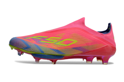 didas F50+ Elite Lightstrike Pro Laceless FG Football Boots - Red/Yellow/Blue