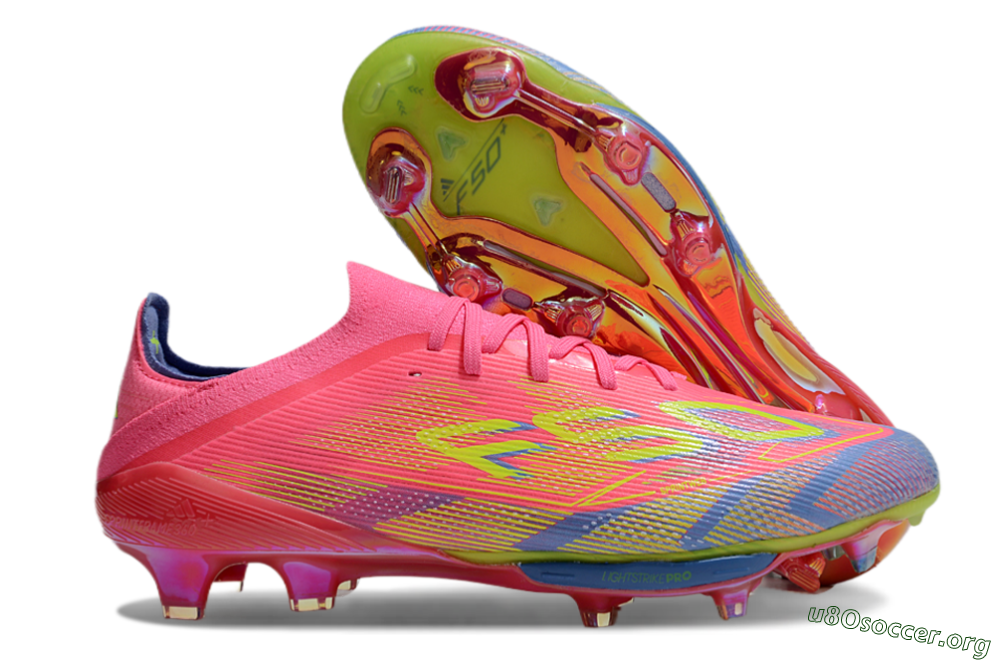 Adidas F50 Lightstrike Pro Elite FG Football Boots - Red/Yellow/Blue 2