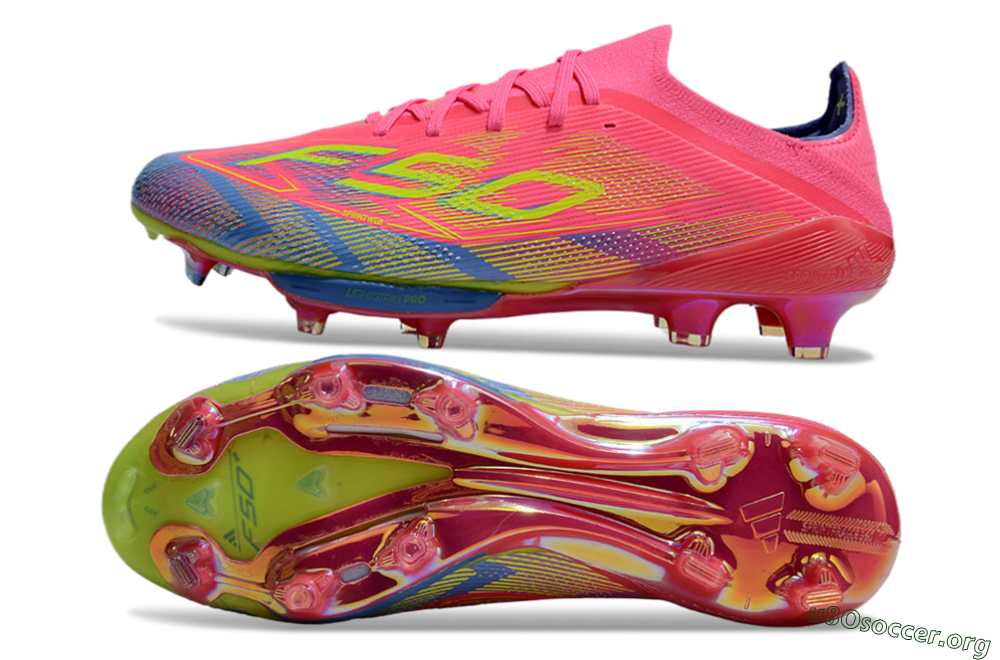 Adidas F50 Lightstrike Pro Elite FG Football Boots - Red/Yellow/Blue 1