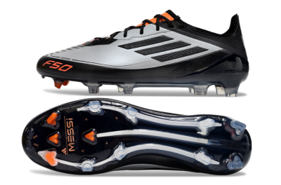 Adidas F50 Elite Messi FG Football Boots - Silver/Black/Orange
