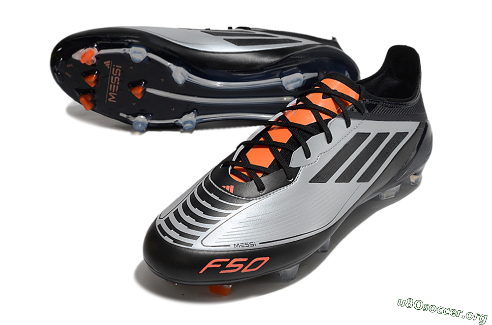 Adidas F50 Elite Messi FG Football Boots - Silver/Black/Orange 0