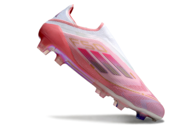 Adidas F50 Elite Laceless FG Football Boots - White/Pink/Gold