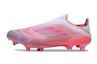Adidas F50+ Lightstrike Elite Laceless 304 FG Football Boots - Pink/Purple/Gold