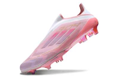 Adidas F50+ Lightstrike Elite Laceless 304 FG Football Boots - Pink/Purple/Gold