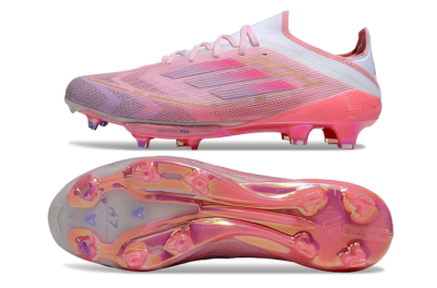 Adidas F50+ Lightstrike 304+ Elite FG Football Boots - Pink/Gold/White