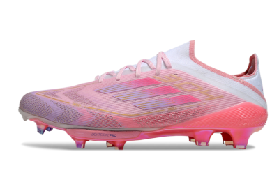 Adidas F50+ Lightstrike 304+ Elite FG Football Boots - Pink/Gold/White