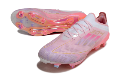 Adidas F50+ Lightstrike 304+ Elite FG Football Boots - Pink/Gold/White