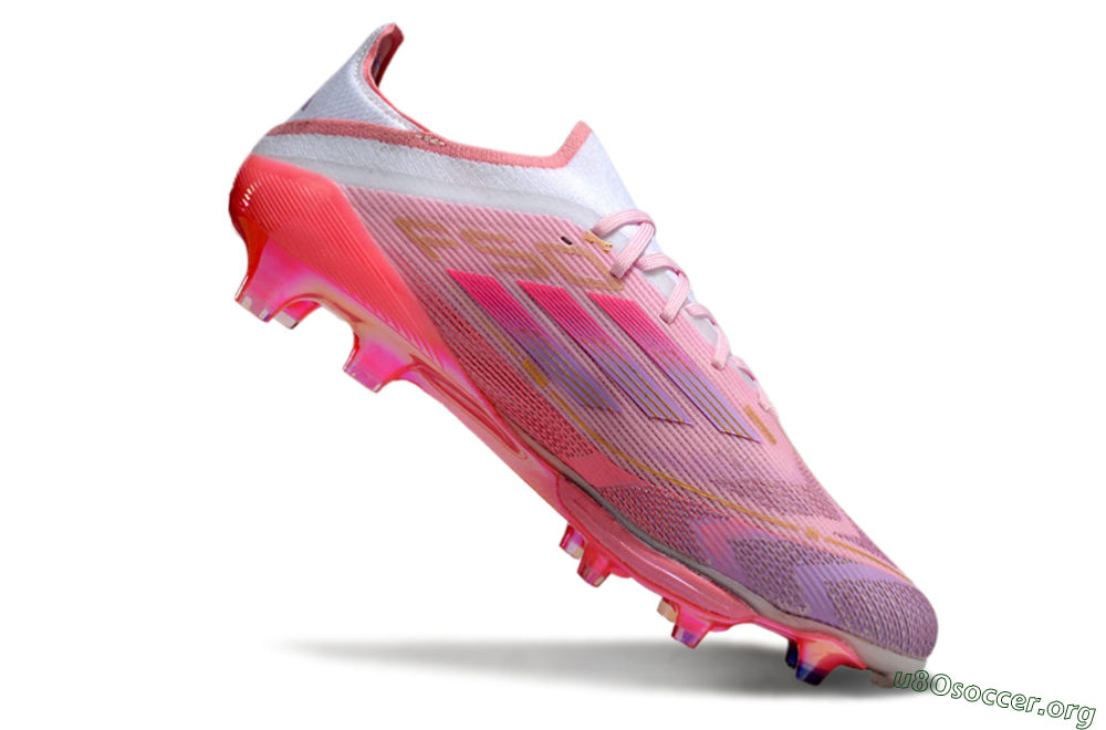 Adidas F50+ Lightstrike 304+ Elite FG Football Boots - Pink/Gold/White 4