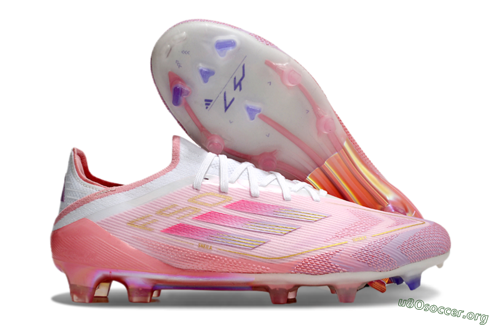 Adidas F50 Elite FG Football Boots - Purple/White/Pink 2