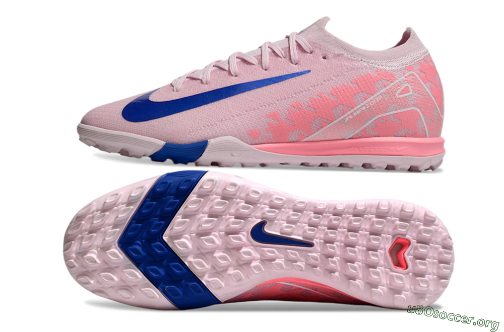 Nike Air Zoom Mercurial Vapor 16 Elite TF Football Shoes - Pink/Blue/White 1