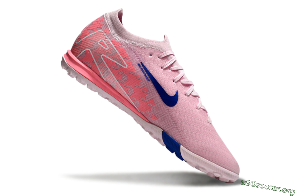 Nike Air Zoom Mercurial Vapor 16 Elite TF Football Shoes - Pink/Blue/White 4