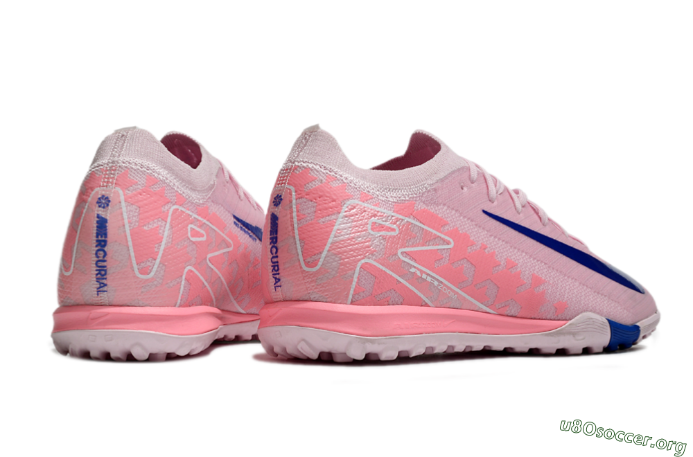 Nike Air Zoom Mercurial Vapor 16 Elite TF Football Shoes - Pink/Blue/White 6