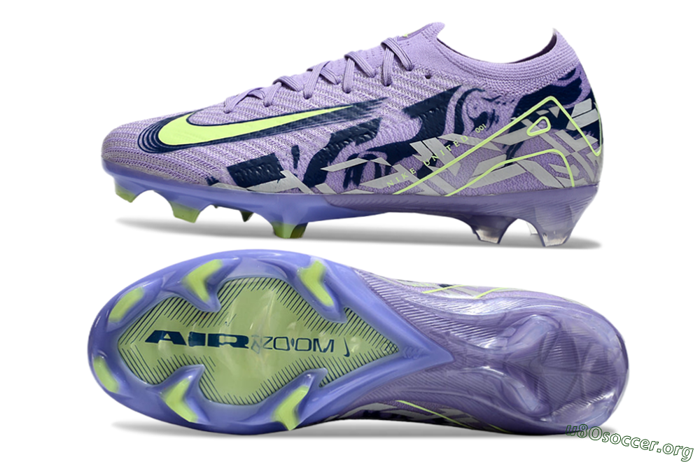 Nike Air Zoom Mercurial Vapor 16 Elite FG Football Boots - Purple/Yellow/White 1