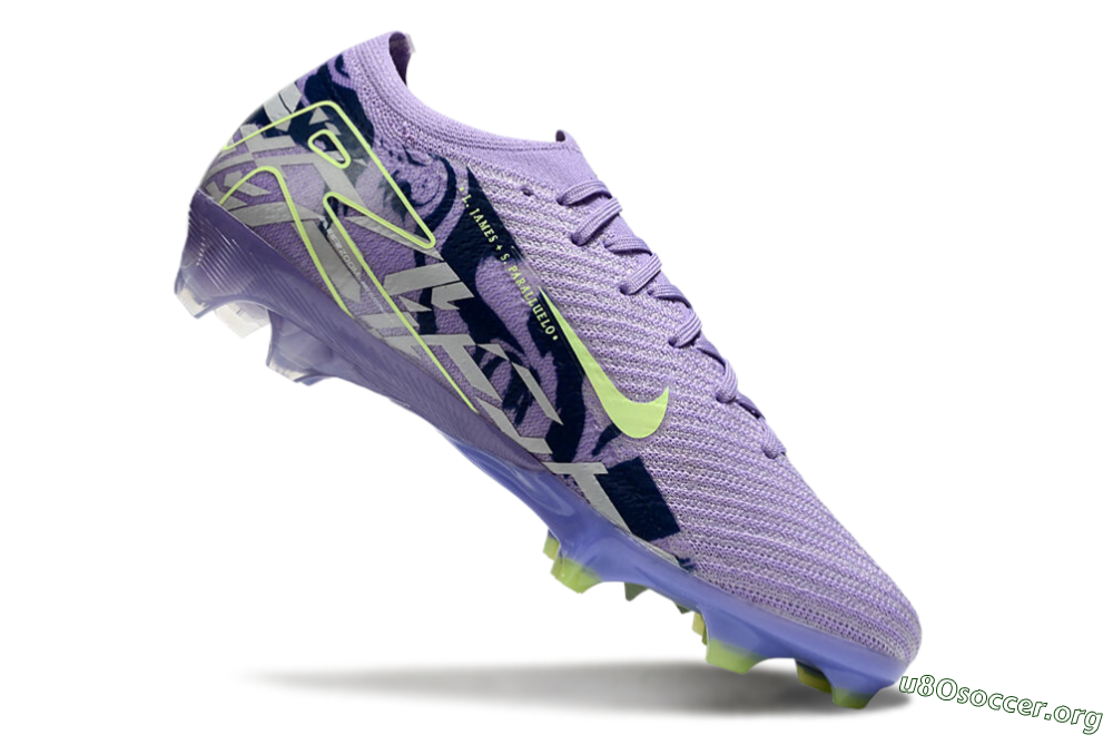 Nike Air Zoom Mercurial Vapor 16 Elite FG Football Boots - Purple/Yellow/White 4