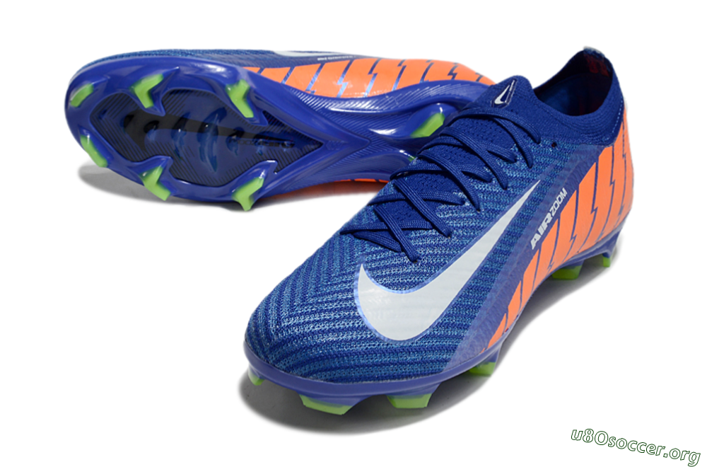 Nike Air Zoom Mercurial Vapor 16 Elite FG Football Boots - Blue/White/Orange 0