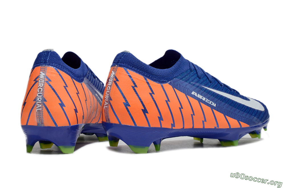 Nike Air Zoom Mercurial Vapor 16 Elite FG Football Boots - Blue/White/Orange 6
