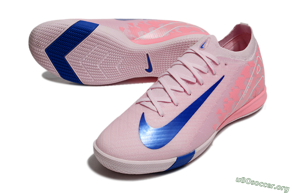 Nike Air Zoom Mercurial Vapor 16 Elite IC Football Shoes - Pink/Blue/White 0