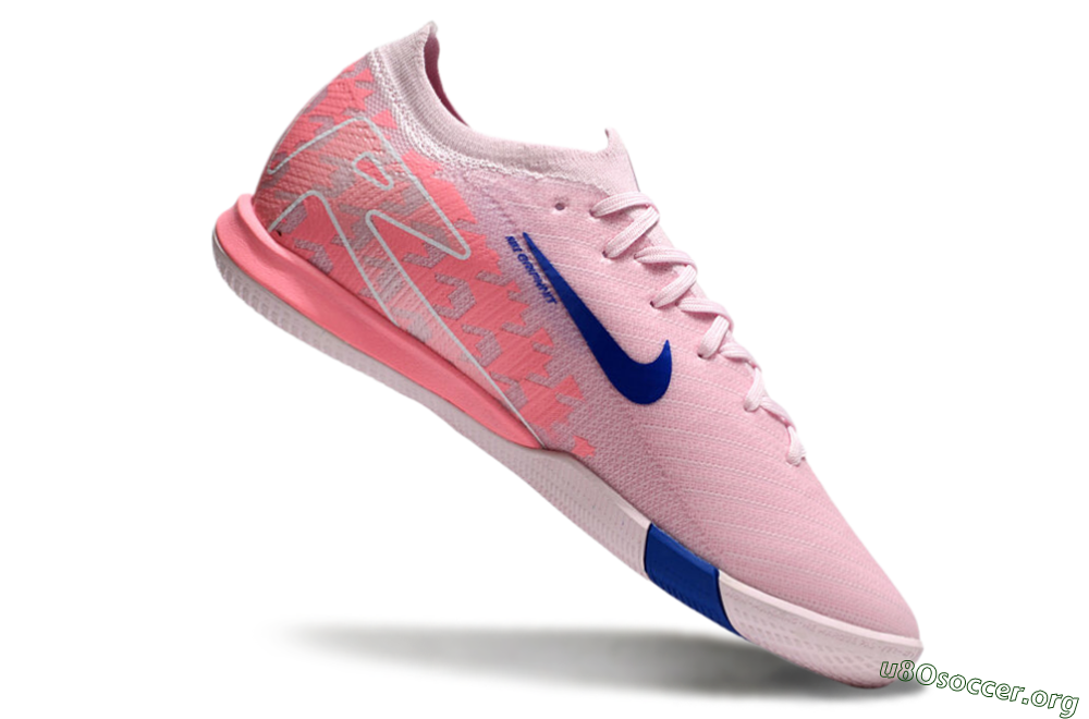 Nike Air Zoom Mercurial Vapor 16 Elite IC Football Shoes - Pink/Blue/White 4