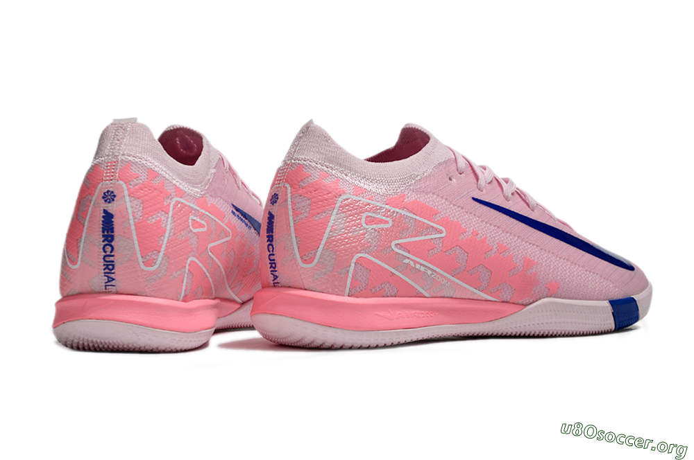 Nike Air Zoom Mercurial Vapor 16 Elite IC Football Shoes - Pink/Blue/White 6