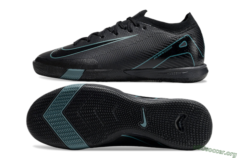 Nike Air Zoom Mercurial Vapor 16 Elite IC Football Shoes - Black/Blue/White 1