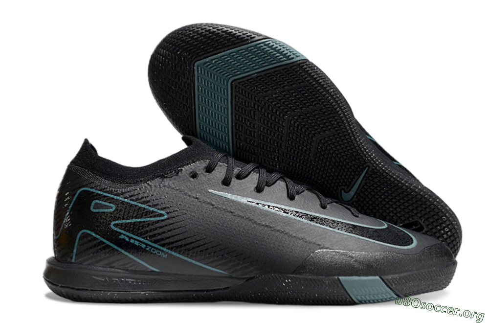 Nike Air Zoom Mercurial Vapor 16 Elite IC Football Shoes - Black/Blue/White 2