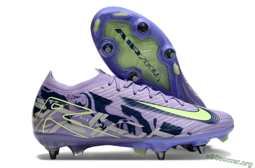Nike Air Zoom Mercurial Vapor 16 Elite SG Football Boots - Purple/Yellow/White 2