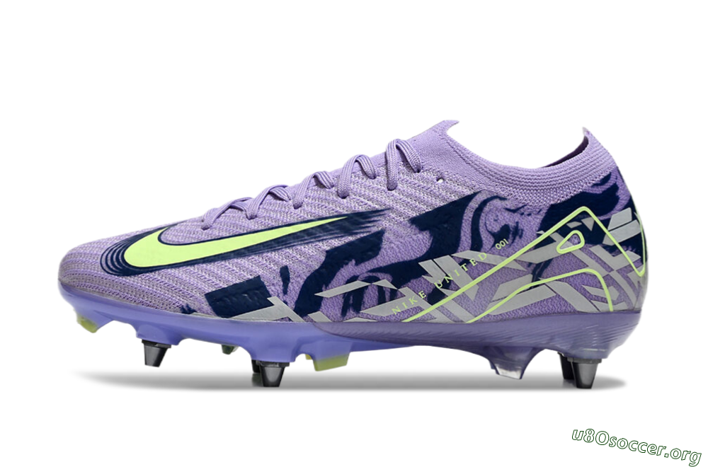 Nike Air Zoom Mercurial Vapor 16 Elite SG Football Boots - Purple/Yellow/White 3